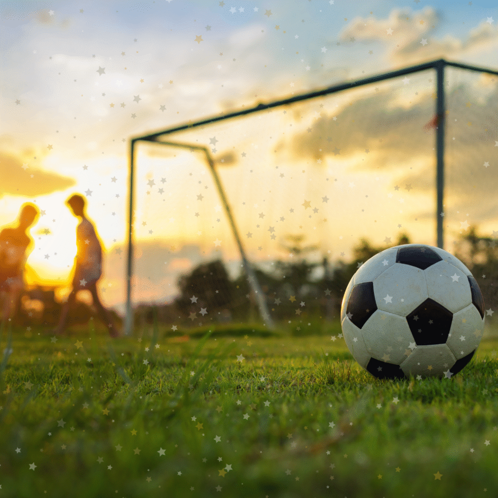 Football and goal