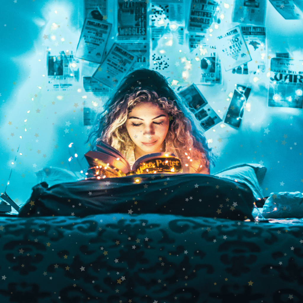 English article for kids - news Harry Potter Girl reading a book