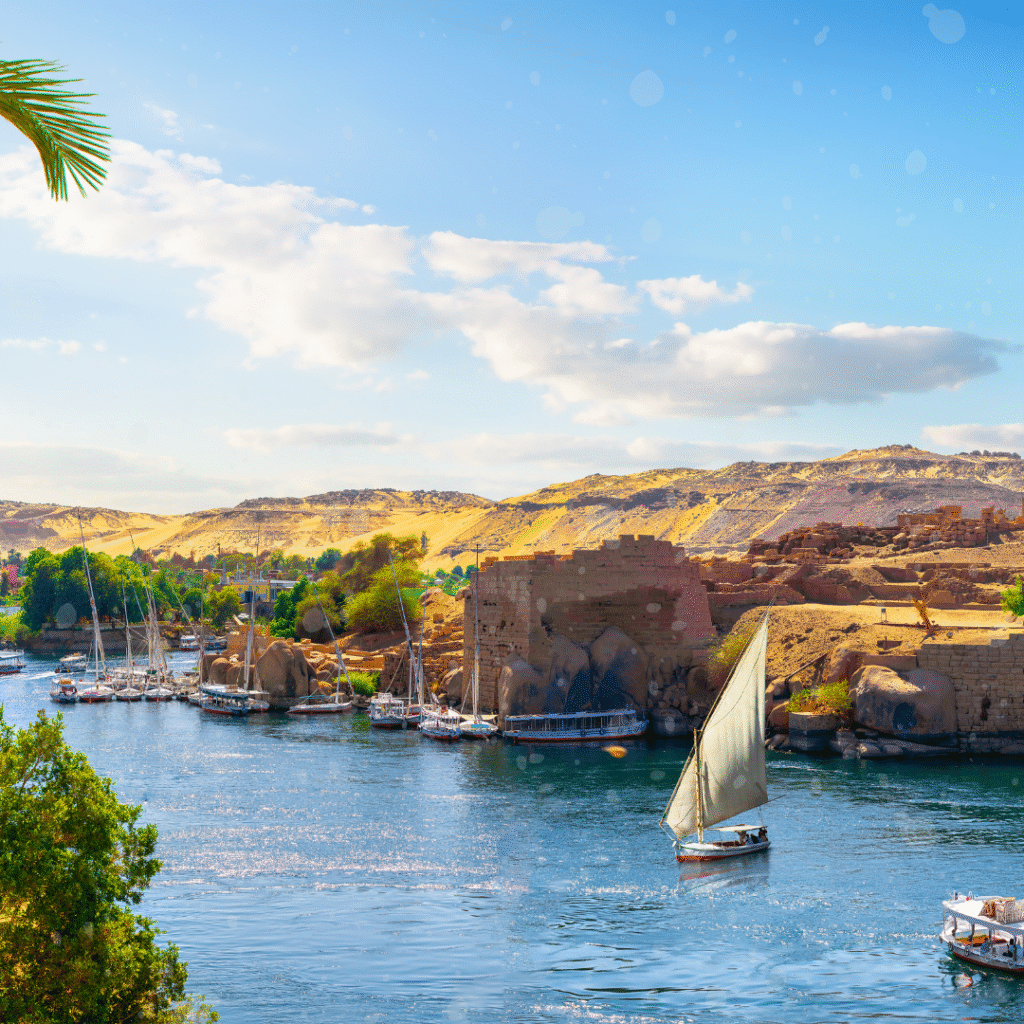 The river Nile in Egypt