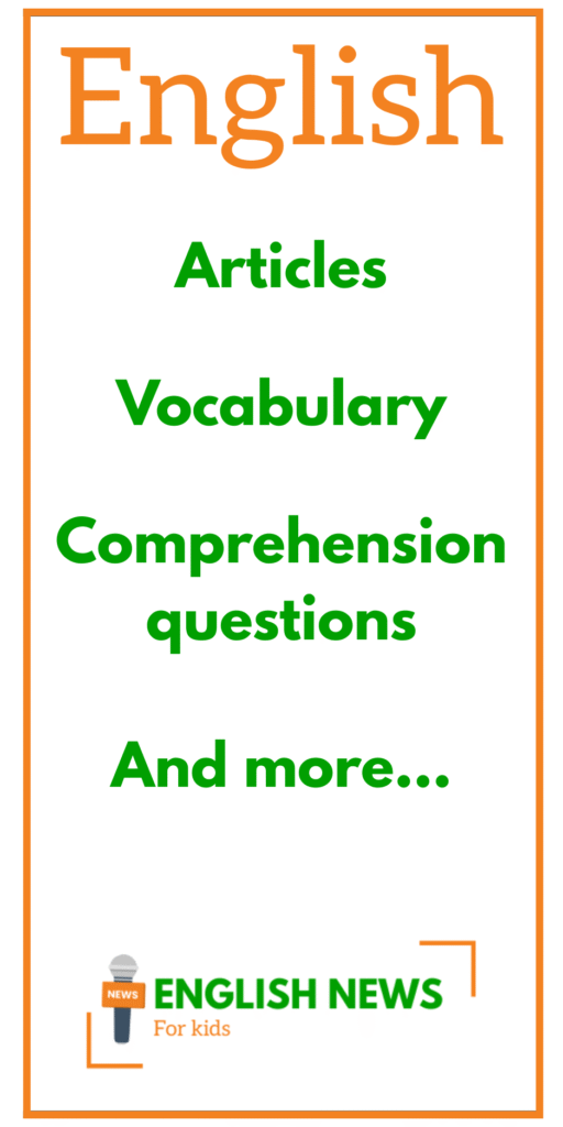 English news for kids - long image