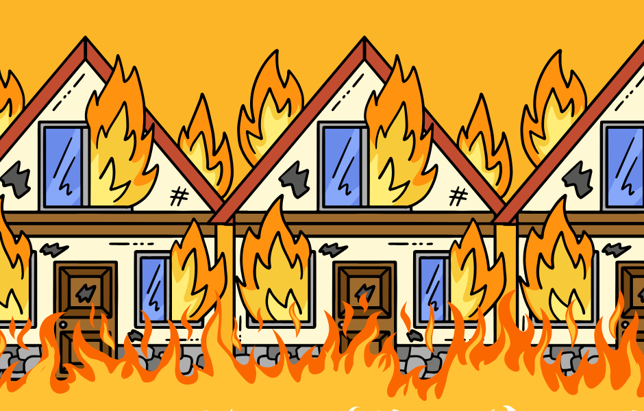 Houses on fire - The Great Fire of London explained for kids