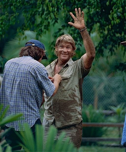 Steve Irwin waving - English news article for kids