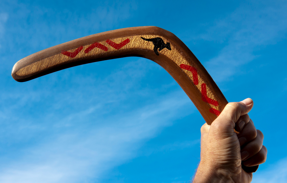 How do boomerangs come back? - Children's English news article