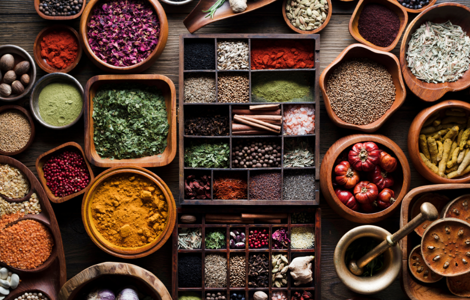 A large selection of spices - A kids' guide to Spices from around the world