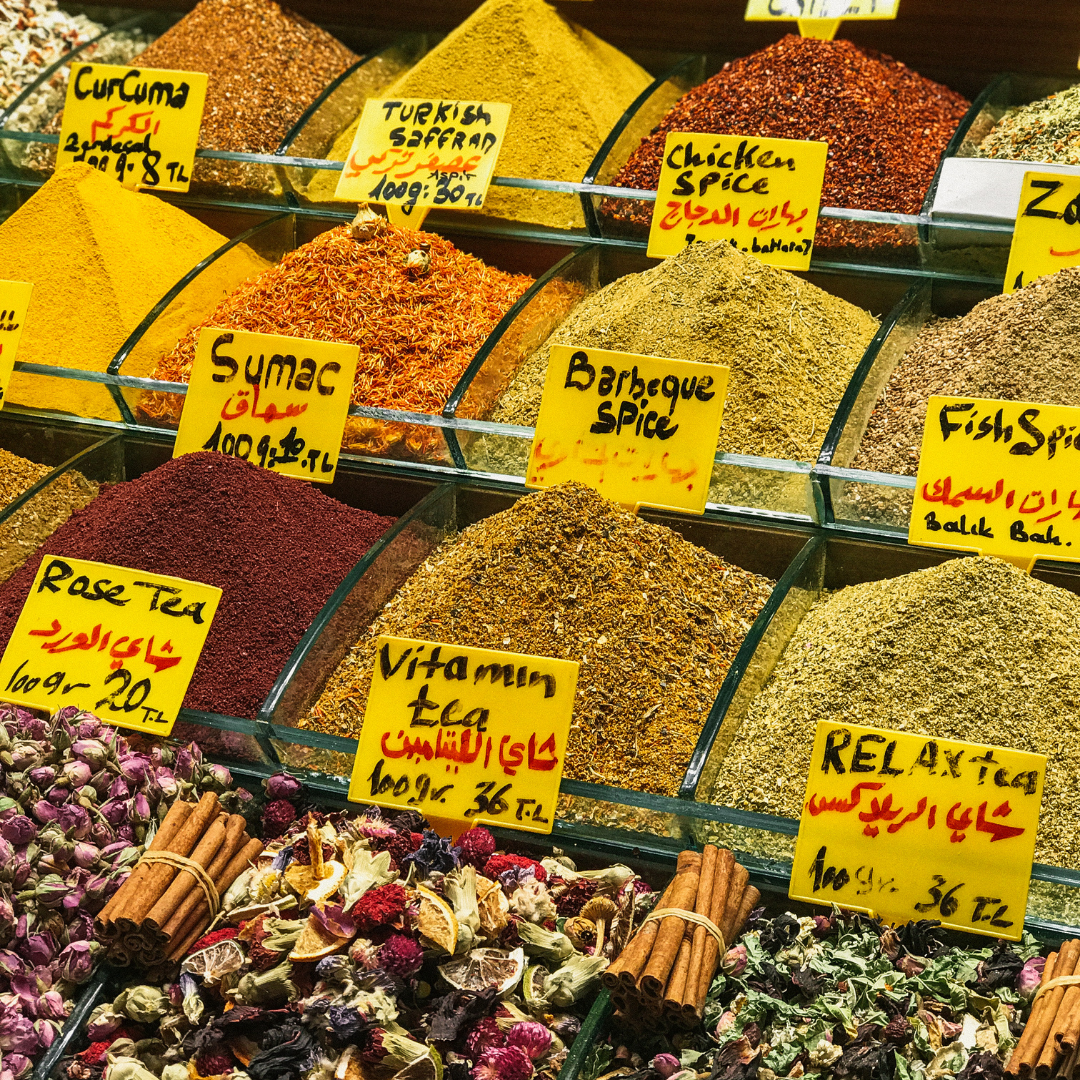 Spices for sale in a spice market - Where do spices come from?